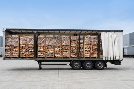 LKW-Ladung Brennholz - Buche - 25 cm - kammergetrocknet - 1,8 RM Paletten